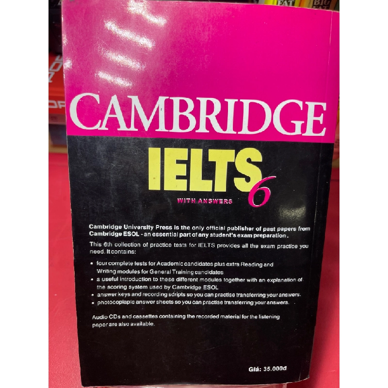 Examination papers with answers 6 tài luyện liệu thi ielts HPB1905 SÁCH HỌC NGOẠI NGỮ 349190