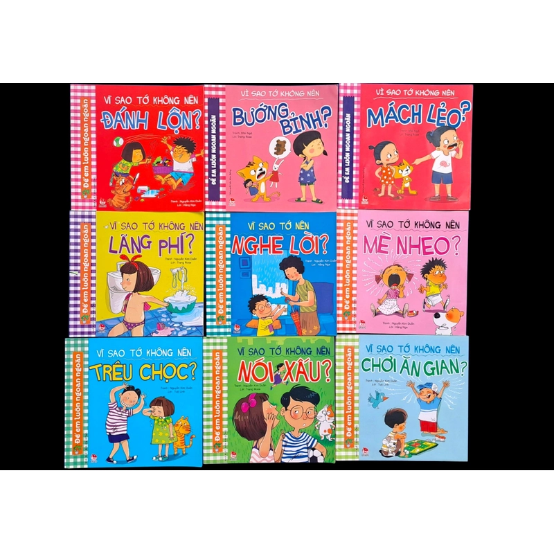 Để em luôn ngoan ngãn ( set 9 cuốn không trùng, 3+ tuổi) 498467