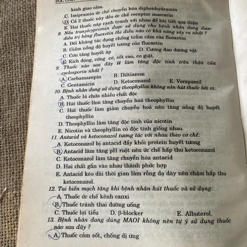 Trắc nghiệm dược lực học, 580 trang  795816