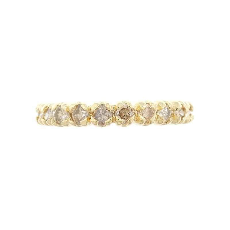 Nhẫn kim cương K18YG Half Eternity 1.0CT - Hàng hiệu Chính hãng 854204