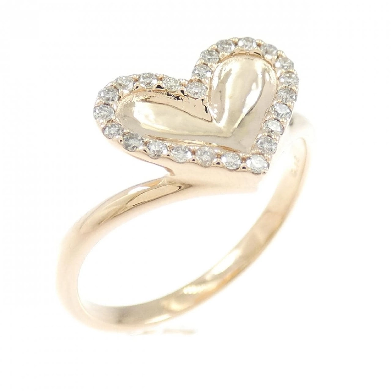 Nhẫn kim cương K18PG hình trái tim 0.15CT 668197