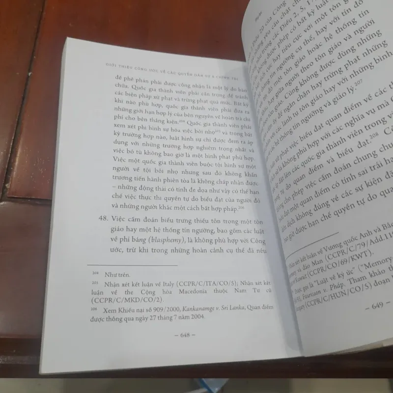Giới thiệu CÔNG ƯỚC QUỐC TẾ VỀ CÁC QUYỀN DÂN SỰ VÀ CHÍNH TRỊ (ICCPR, 1966) 753693