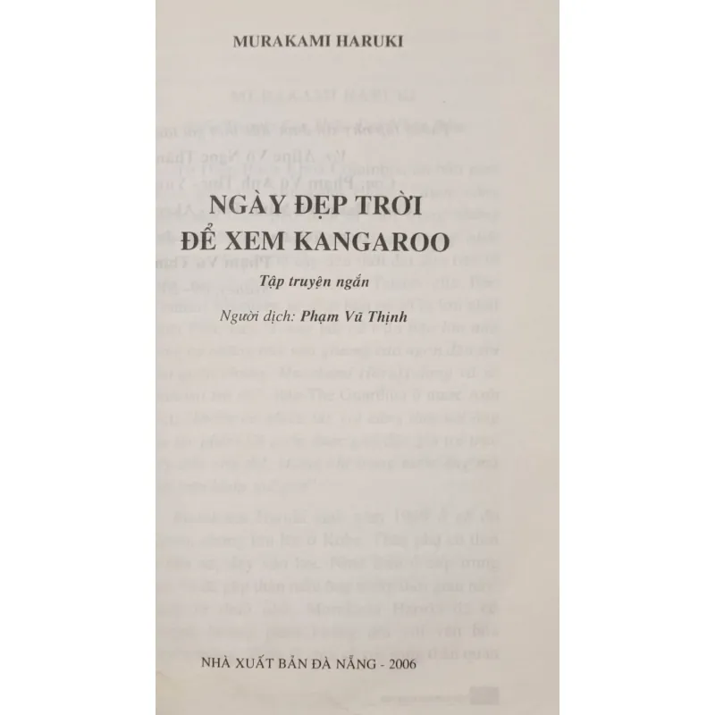 Ngày đẹp trời để xem Kangaroo (Murakami) 932850