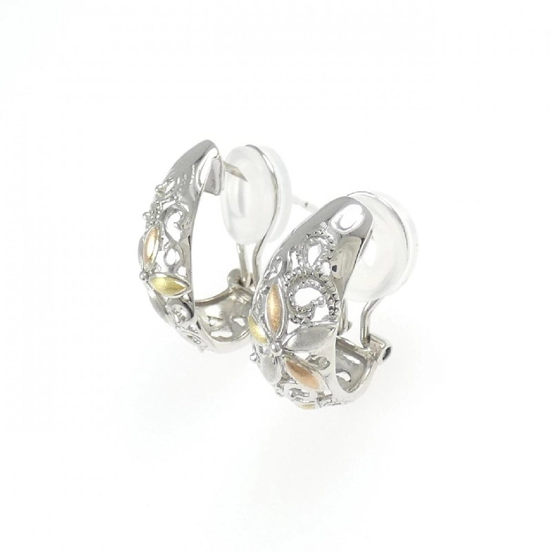 Bông tai hoa ba màu K18 - Hàng hiệu Authentic 868495