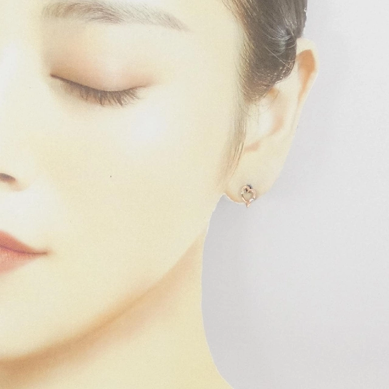 K14PG Bông tai hình trái tim kim cương 0.04CT - Hàng hiệu Chính hãng 869514