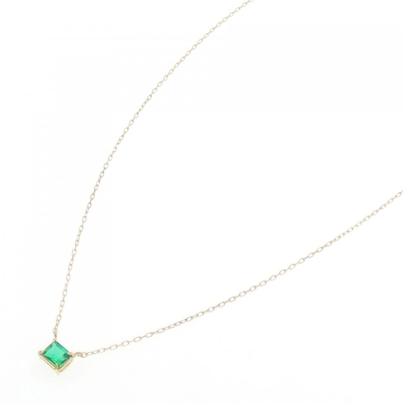 K18YG Emerald Necklace 0.21CT - Hàng hiệu Authentic 857338