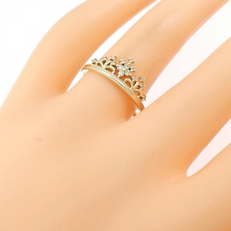 Nhẫn kim cương K10YG Tiara 0.10CT - Hàng hiệu Chính hãng 848669