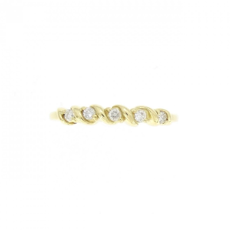 Nhẫn kim cương K18YG 0.08CT 671435