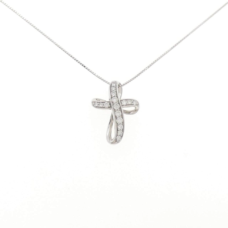 Dây chuyền kim cương 18KWG/K18WG 0.34CT - Hàng hiệu Chính hãng 861238