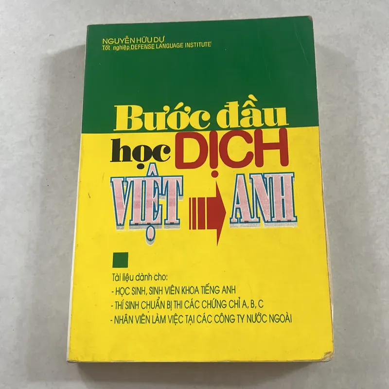 Bước đầu học dịch Việt Anh - Nguyễn Hữu Dự 557891