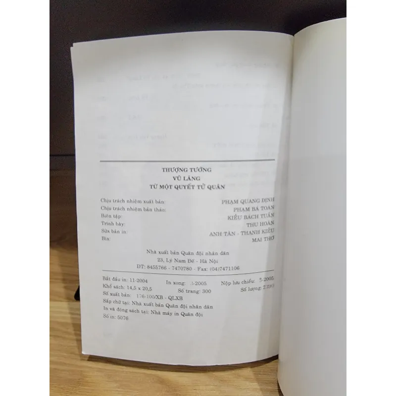 Thượng tướng Vũ Lăng từ một quyết tử quân - Hồi ký thượng tướng Vũ Lăng 558888