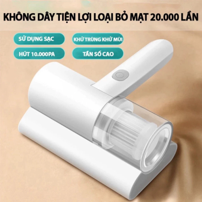 Máy hút bụi giường nệm cầm tay tia UV - màu trắng - sử dụng 1 lần 323447