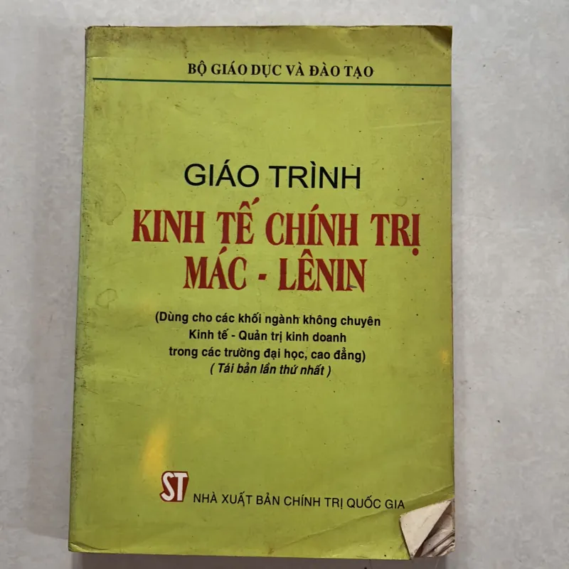 Giáo trình kinh tế chính trị Mác-Lênin 801013
