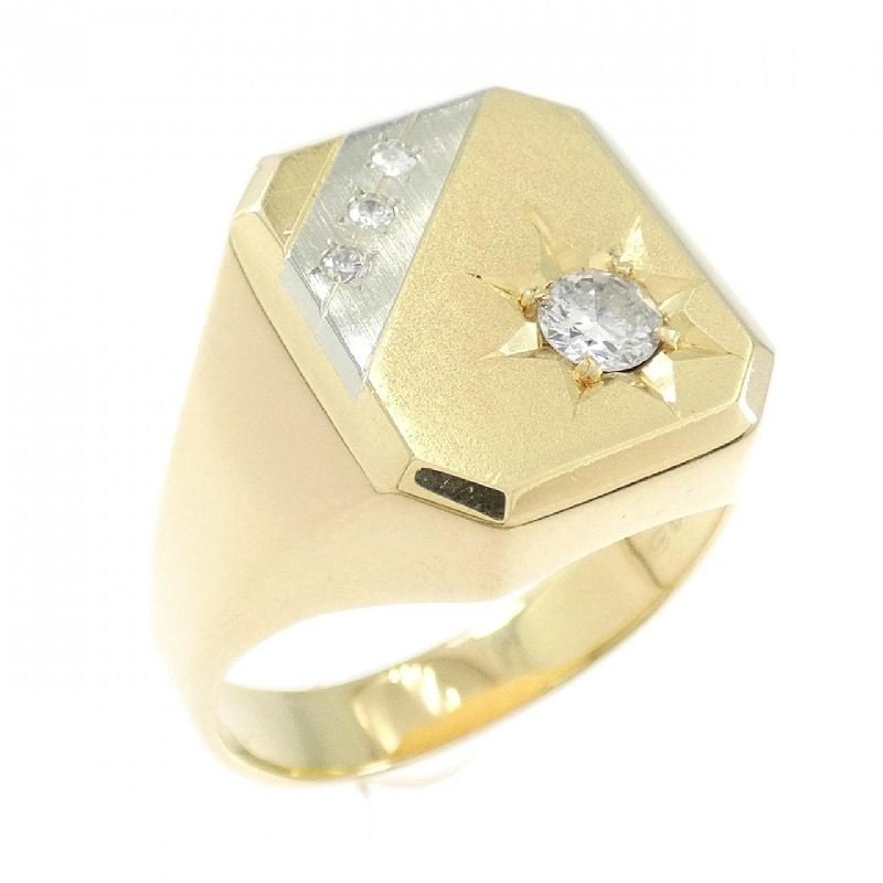 Nhẫn kim cương 18KYG/18KWG 0.26CT - Hàng hiệu Authentic 847795