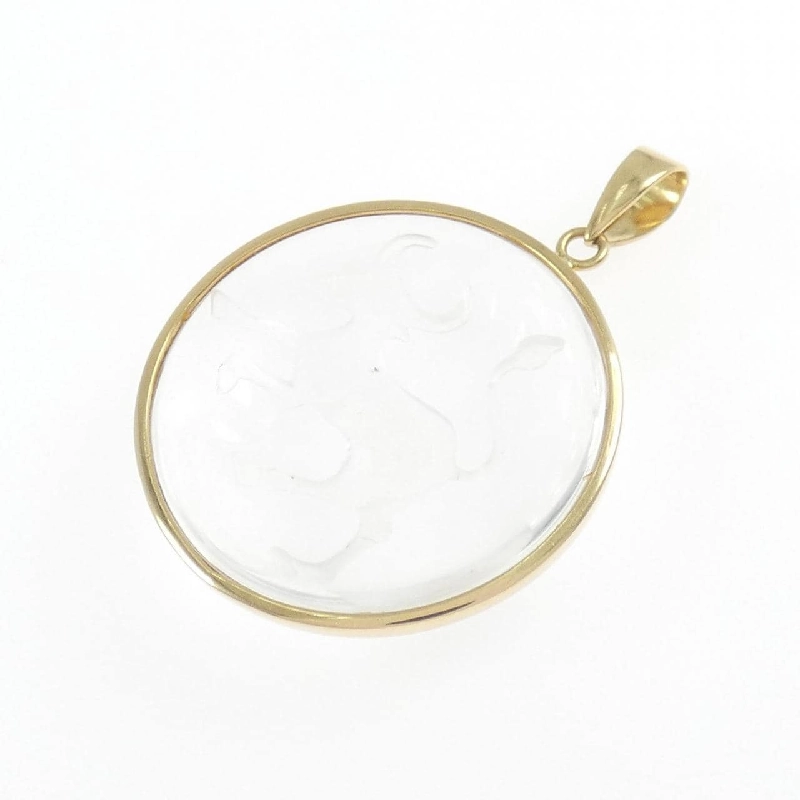 K18YG Đá quý tổng hợp Mặt dây chuyền - Hàng hiệu Chính hãng 864397