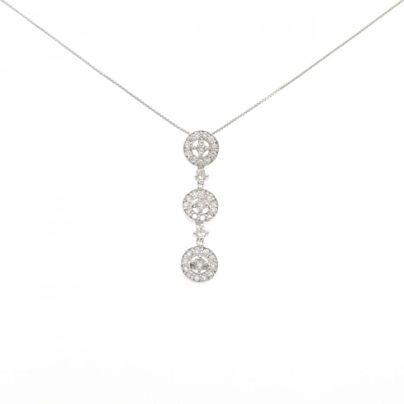 K18WG Dây chuyền kim cương 0.77CT - Hàng hiệu Chính hãng 858551