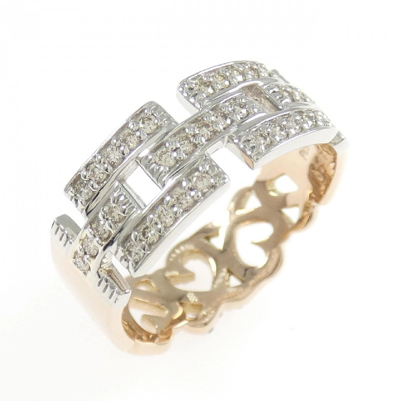 Nhẫn kim cương hình trái tim K18PG/PT900 0.32CT - Hàng hiệu Authentic 851318