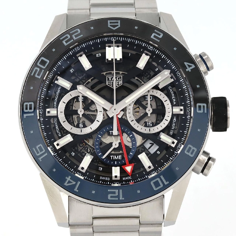 TAG Heuer Carrera Calibre Heuer 02 Chrono GMT CBG2A1Z.BA0658 SS tự động - Hàng hiệu Chính hãng 881391