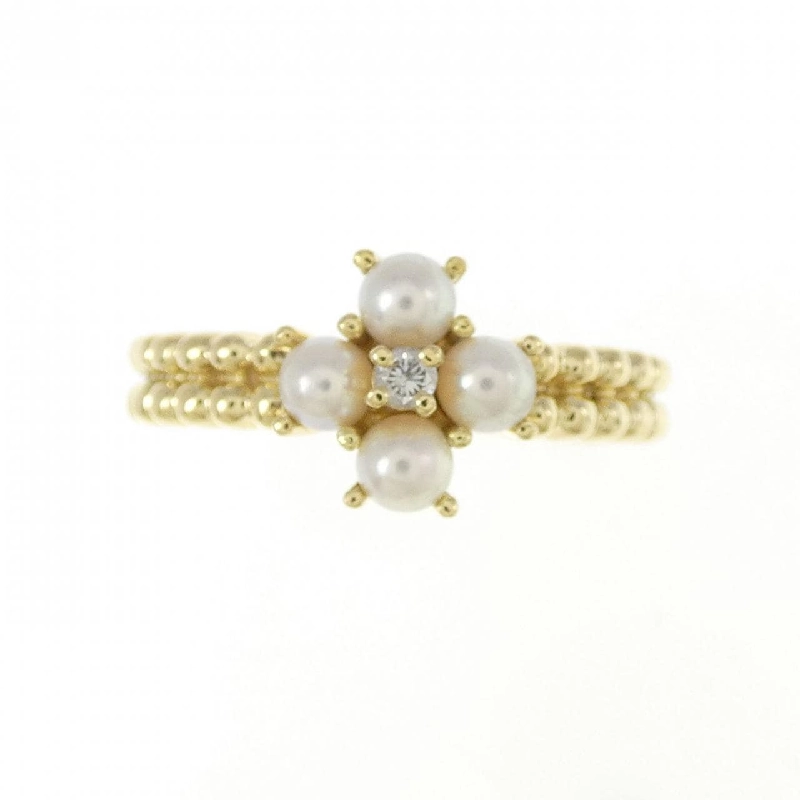 Nhẫn ngọc trai Akoya K18YG 671487