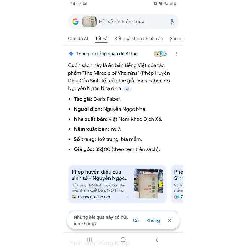 Phép huyền diệu của sinh tố - The miracle of vitamin- 1969- Giá trị  748875