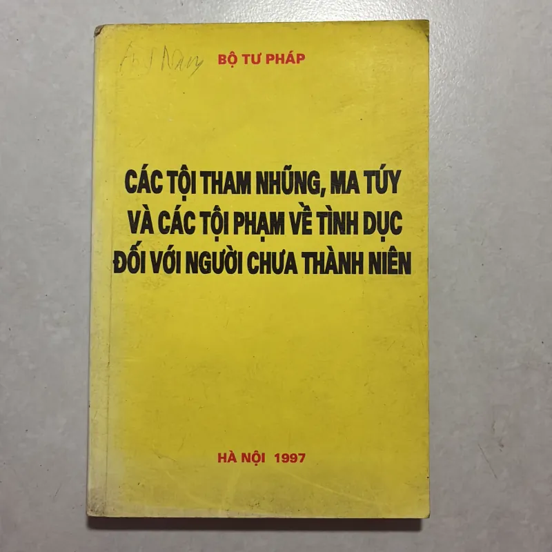 Các tội tham nhũng ma túy và các tội phạm về tình dục đối với người trở thành thanh niên 799851