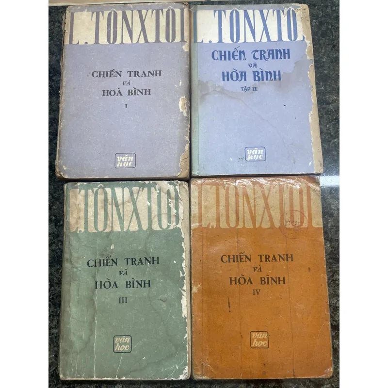 Chiến tranh và hoà bình L. Tonxtoi bộ 4 tập xb 1977-1981 732509