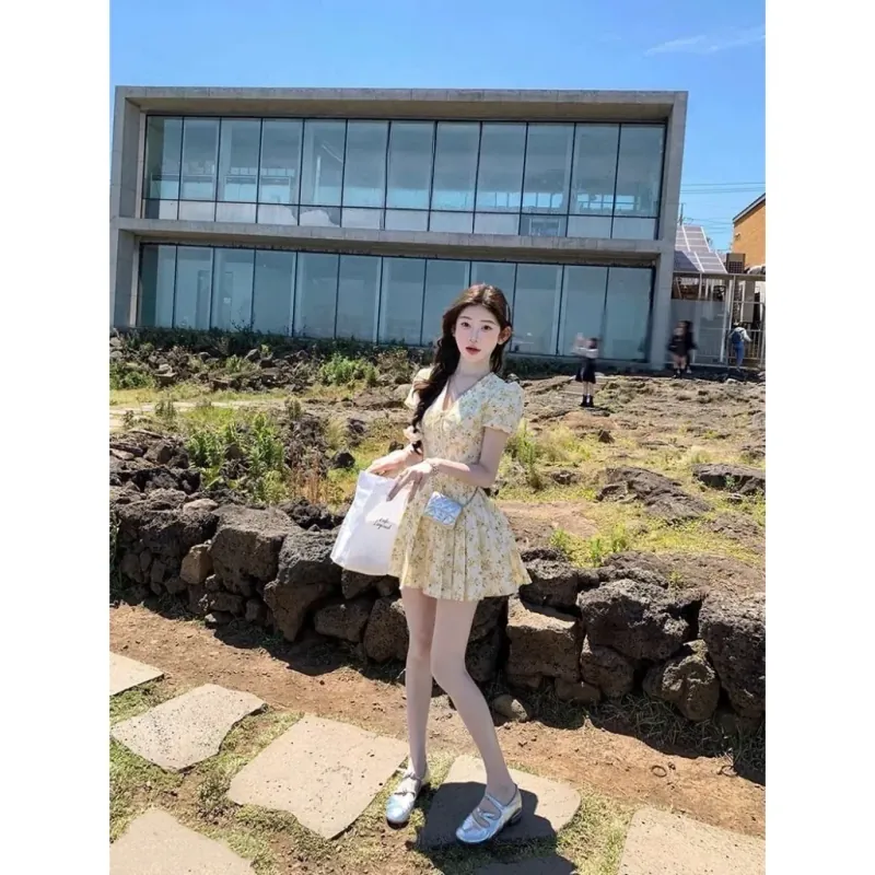 Đầm hoa vàng size M 1025556