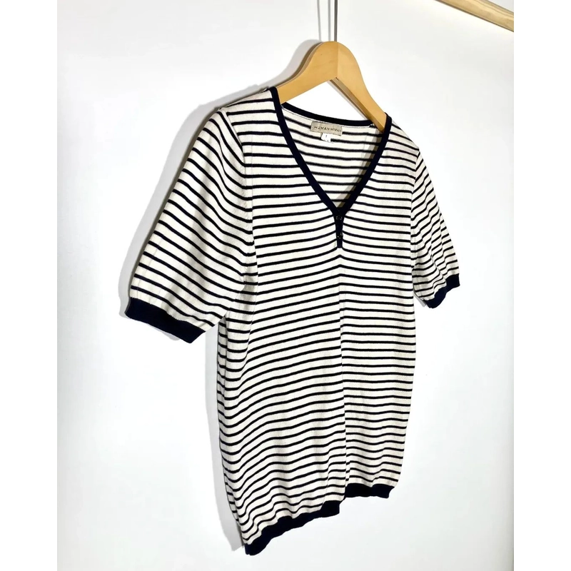 Áo Mongtoghi Hiệu Nhật Brand Human Woman , kẻ ngang chất mềm Size S M
  448587