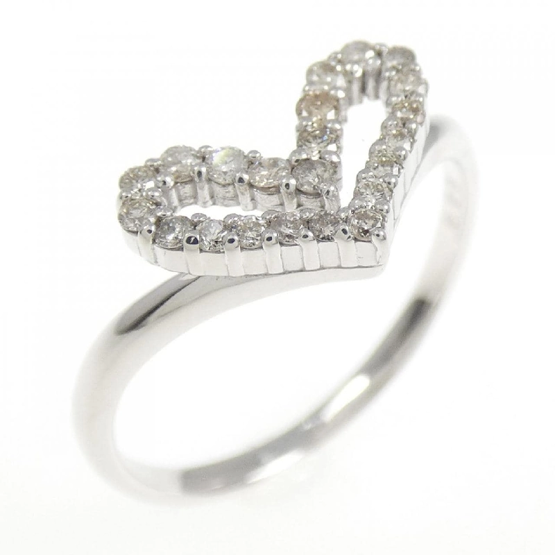 Nhẫn kim cương hình trái tim K18WG 0.20CT - Hàng hiệu Authentic 851785