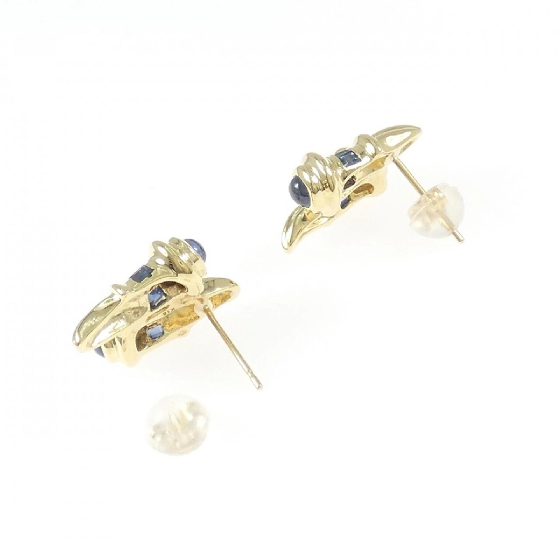 K18YG Bông tai Sapphire - Hàng hiệu Chính hãng 868944