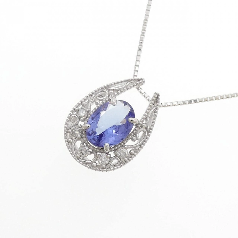 K18WG Đá Tanzanite Dây Chuyền 0.87CT - Hàng hiệu Chính hãng 859169