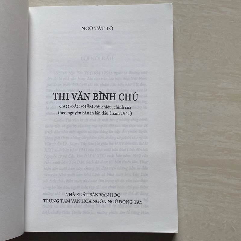 THI VĂN BÌNH CHÚ, CAO ĐẮC ĐIỂM ĐỐI CHIẾU, CHỈNH SỬA THEO NGUYÊN BẢN LẦN ĐẦU  518845