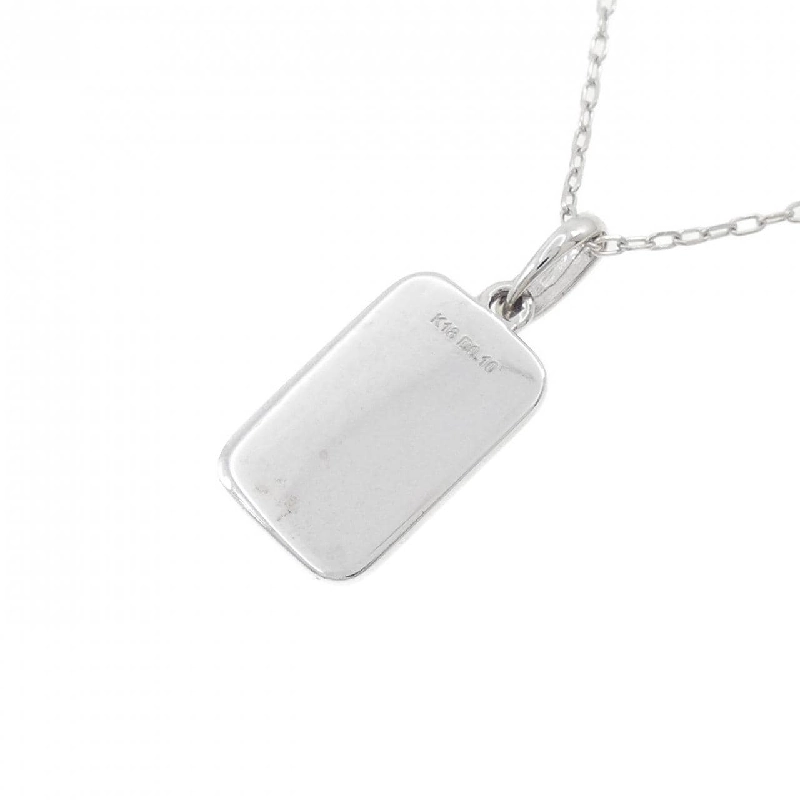 K18WG Dây chuyền kim cương chéo 0.10CT - Hàng hiệu Chính hãng 861815