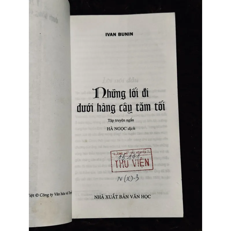 Những lối đi dưới hàng cây tăm tối 721063