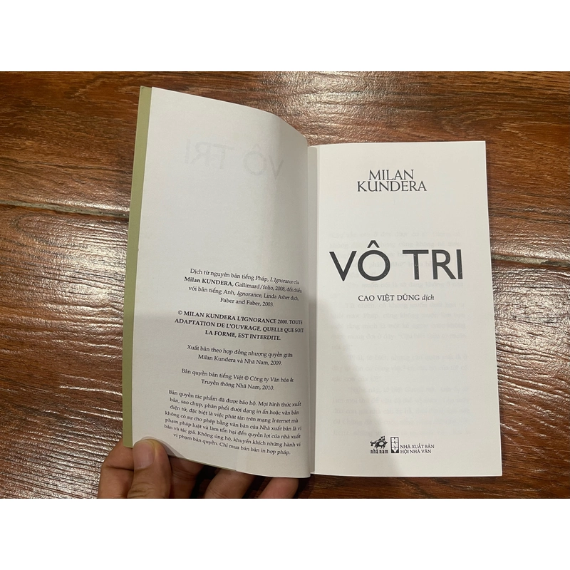 Vô Tri Milan Kundera (k1) 447286