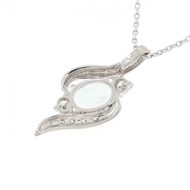K18WG Aquamarine Necklace 0.4CT - Hàng hiệu Authentic 856324