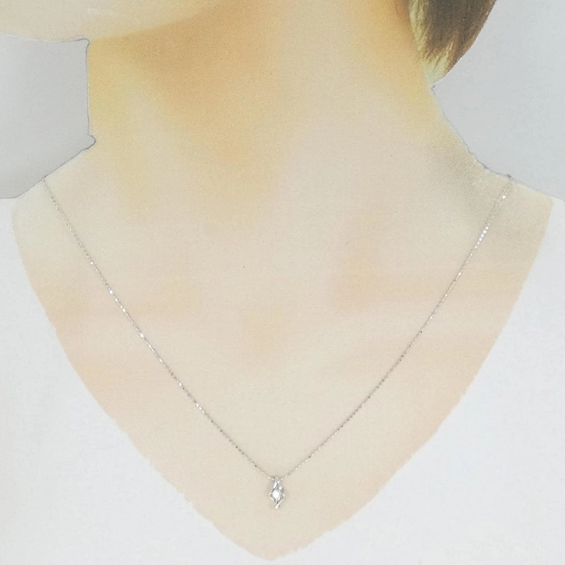 K18WG Dây chuyền kim cương 0.06CT - Hàng hiệu Chính hãng 862134