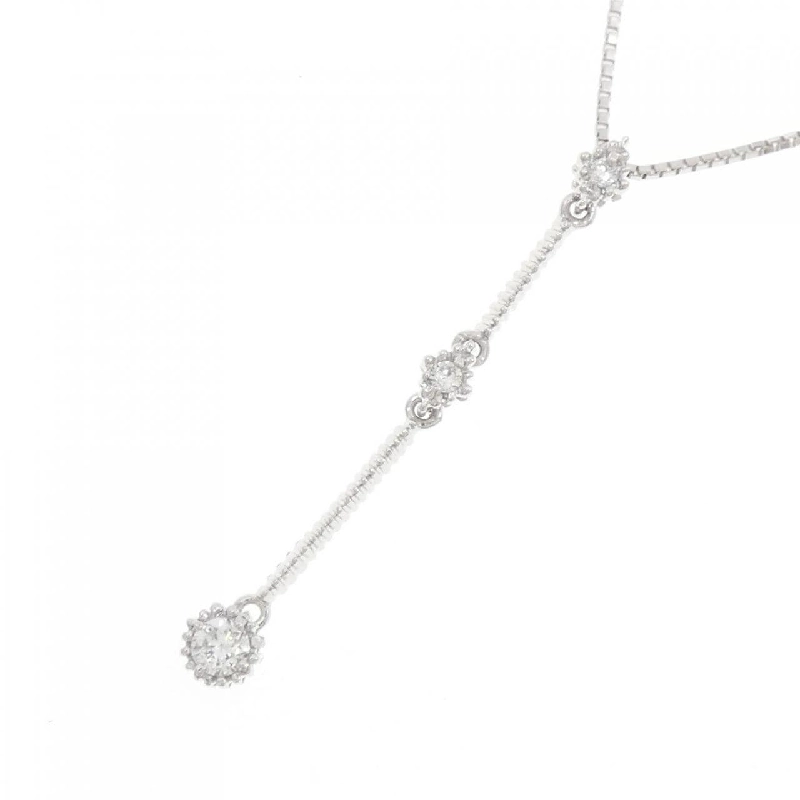 K18WG Dây chuyền kim cương 0.12CT - Hàng hiệu Chính hãng 863812