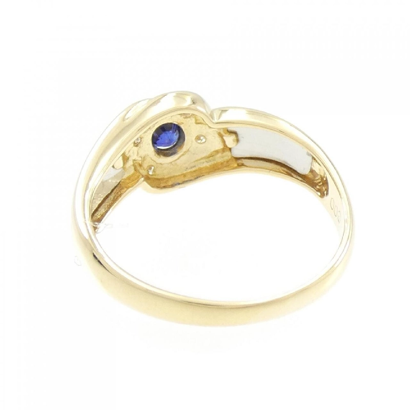 Nhẫn Sapphire K18YG/PT900 0.24CT 671999