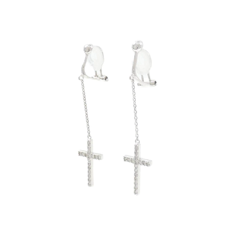 K18WG Nhẫn Bông Tai Kim Cương 0.40CT - Hàng hiệu Chính hãng 873496