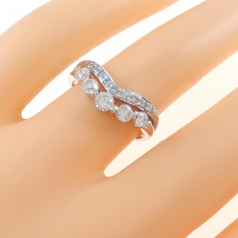 Nhẫn kim cương K18WG 0.64CT 672601