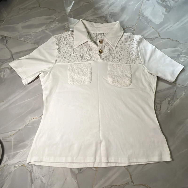 Áo polo phối ren trẻ trung 457774