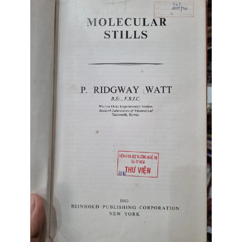 Molecular Stills - P. Ridgway Watt 448783