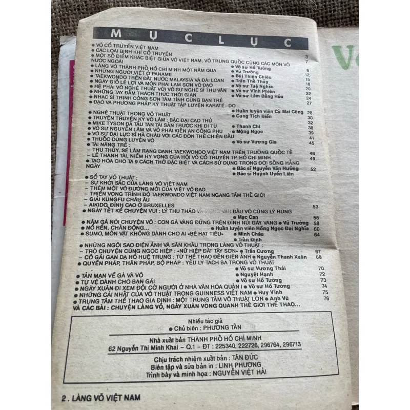 Võ thuật tinh hoa - làng võ Việt Nam - báo Xuân 1993 694473