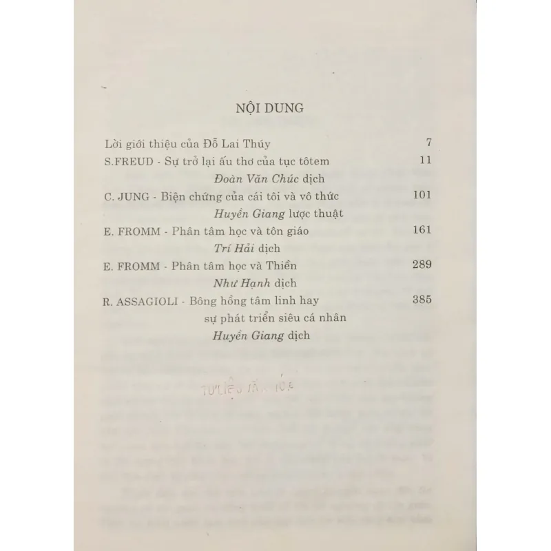 Phân tâm học và văn hóa tâm linh 791094