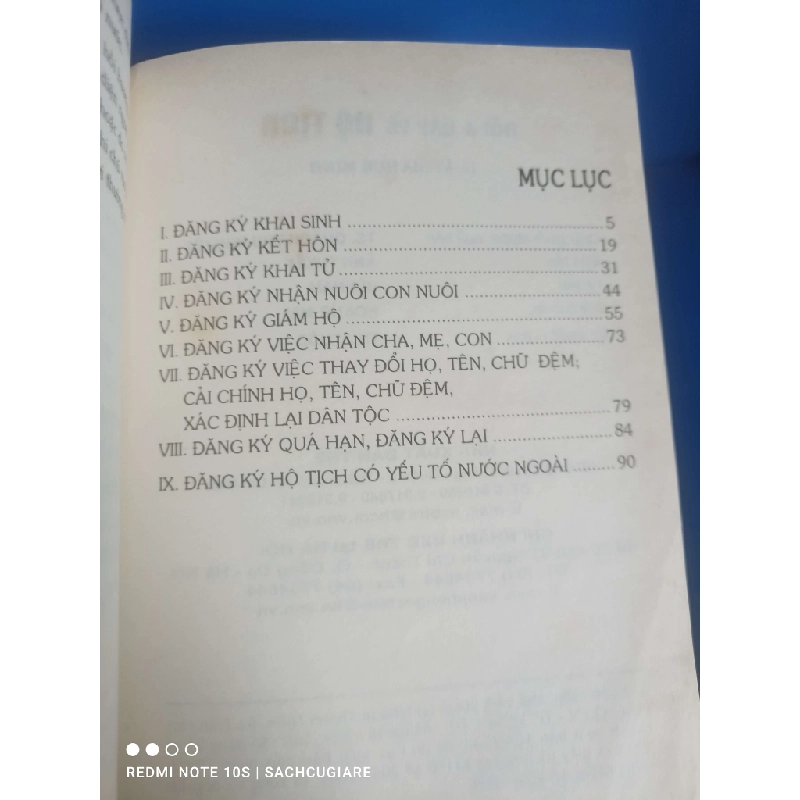 Hỏi & đáp về Hộ Tịch VAVO-K2SD2-26 990128