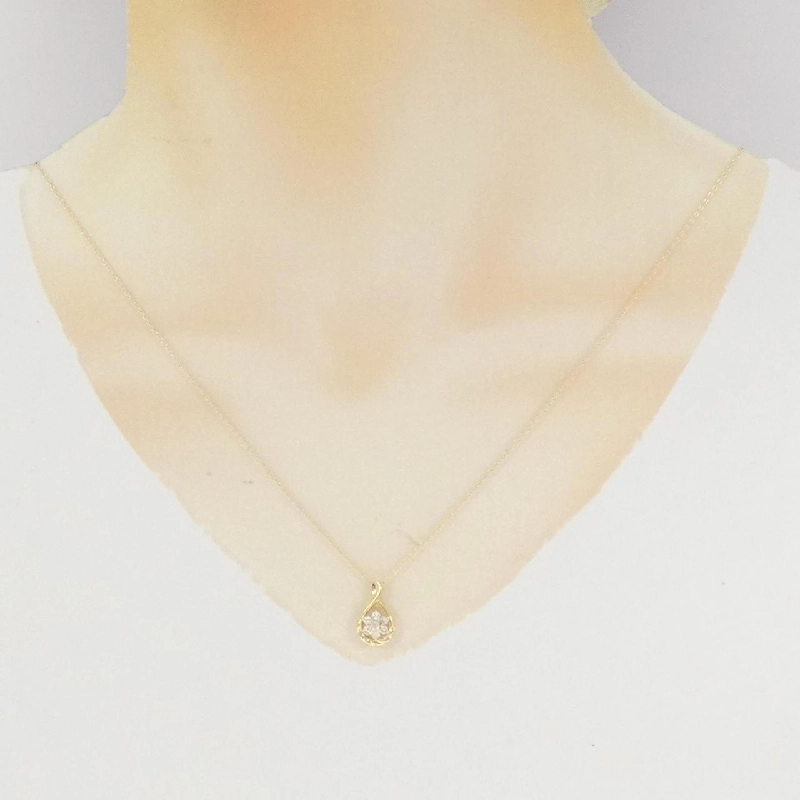 K18YG Hoa Hồng Kim Cương Dây Chuyền 0.2CT - Hàng hiệu Chính Hãng 860789