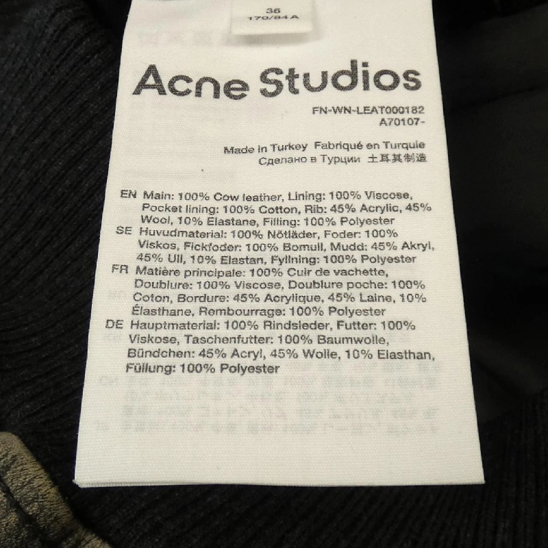 Áo khoác da ACNE STUDIOS A70107 - Hàng hiệu Authentic 818361