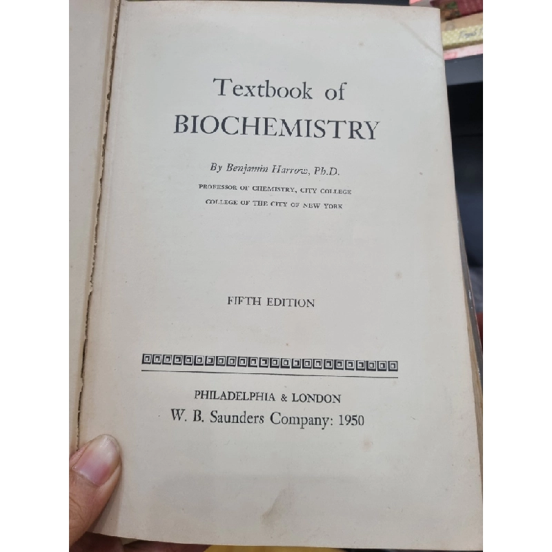 TEXTBOOK OF BIOCHEMISTRY (5TH EDITION) - BENJAMIN HARROW, PH.D 119742