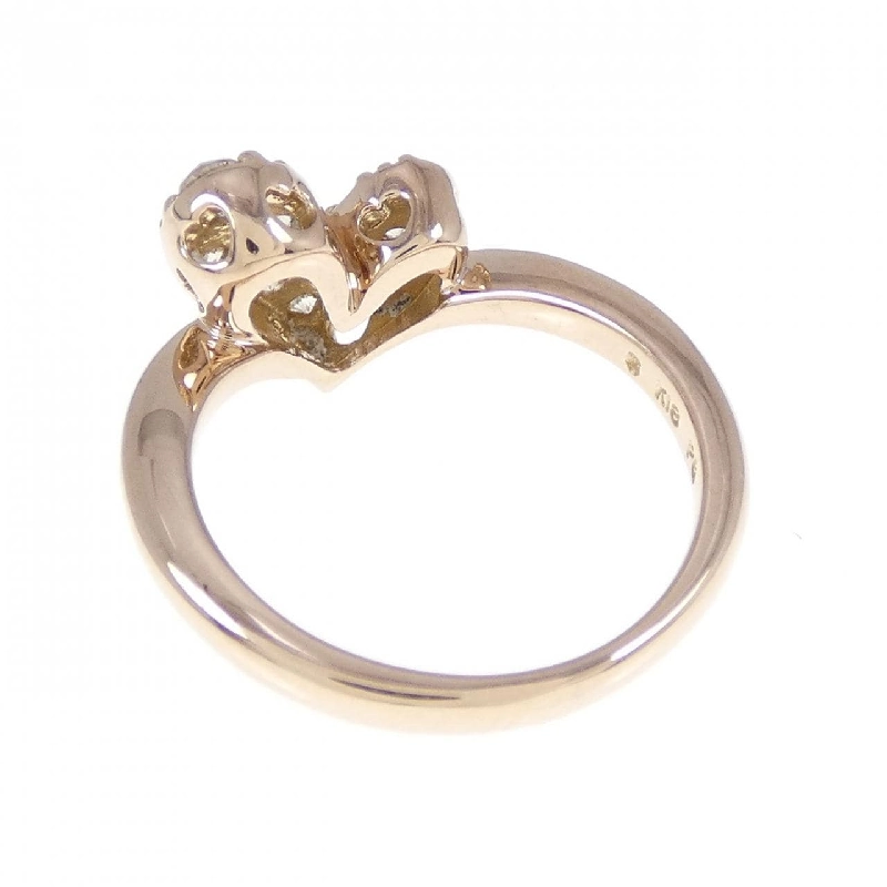 Nhẫn kim cương K18PG hình trái tim 0.30CT 673595